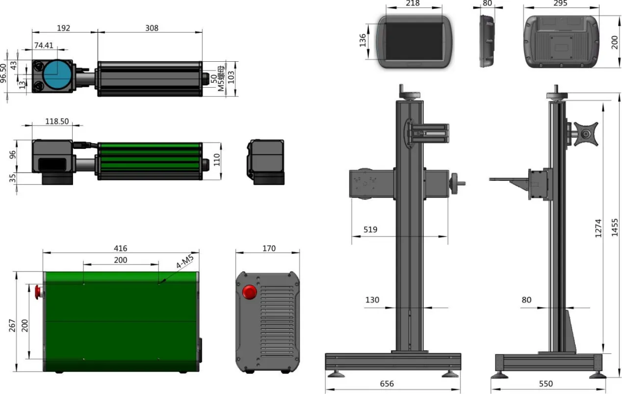 Волоконный лазерный маркиратор летящих объектов2