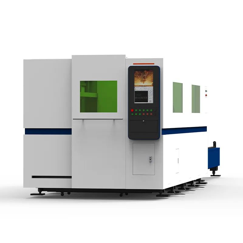 Высокоскоростной волоконный лазерный резак с полным ограждением (4)